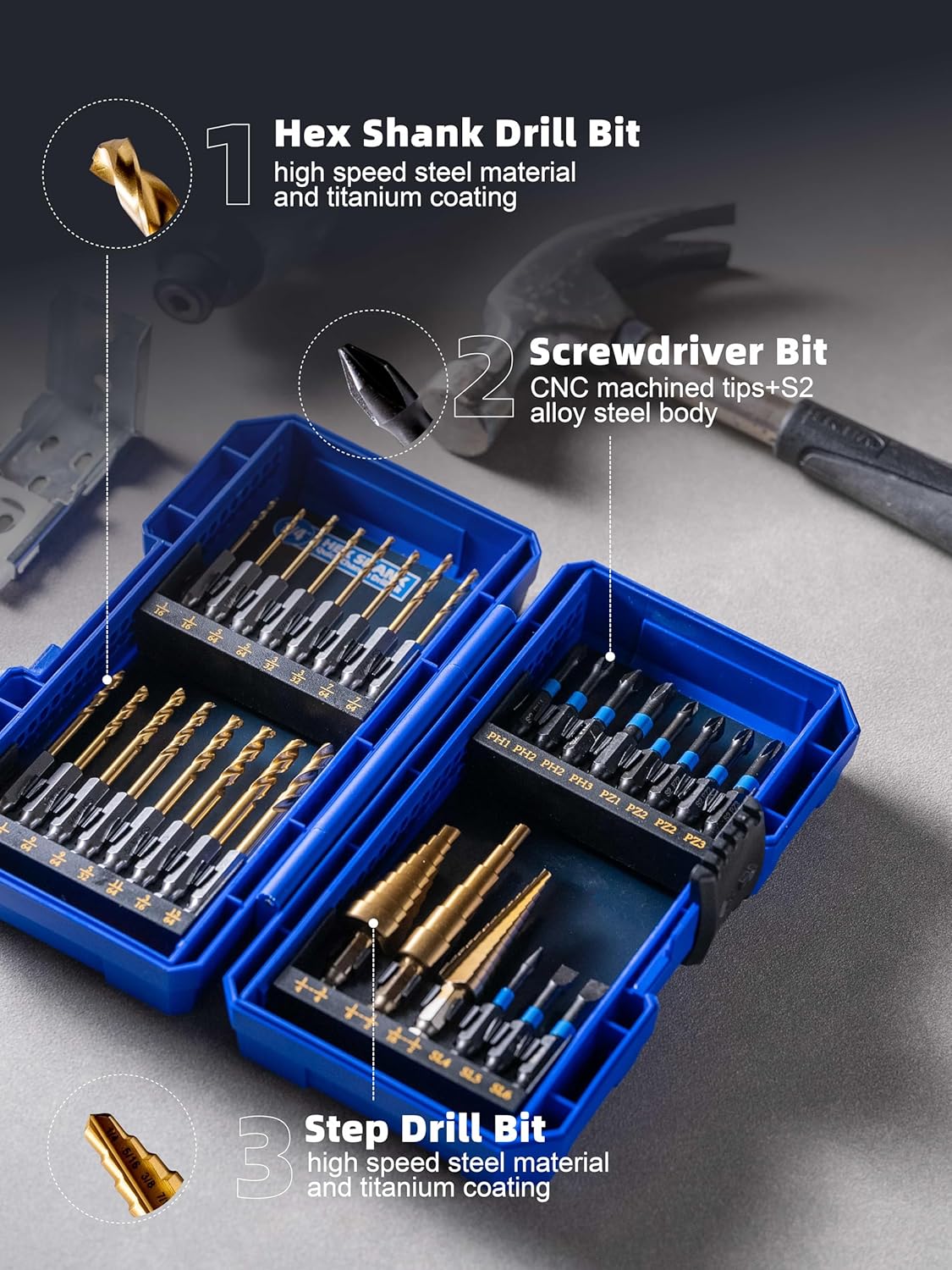 Screwdriver Bits and Hex Shank Drill Bits