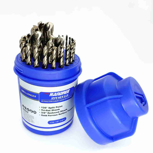 JEFE HEX 29 PCS M35 Cobalt Drill Bit Set