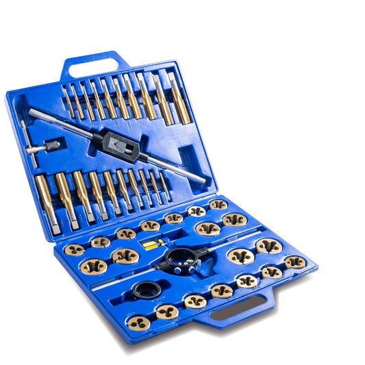 45PCS Metric Tap and Die Set For Cutting External & Internal Threads