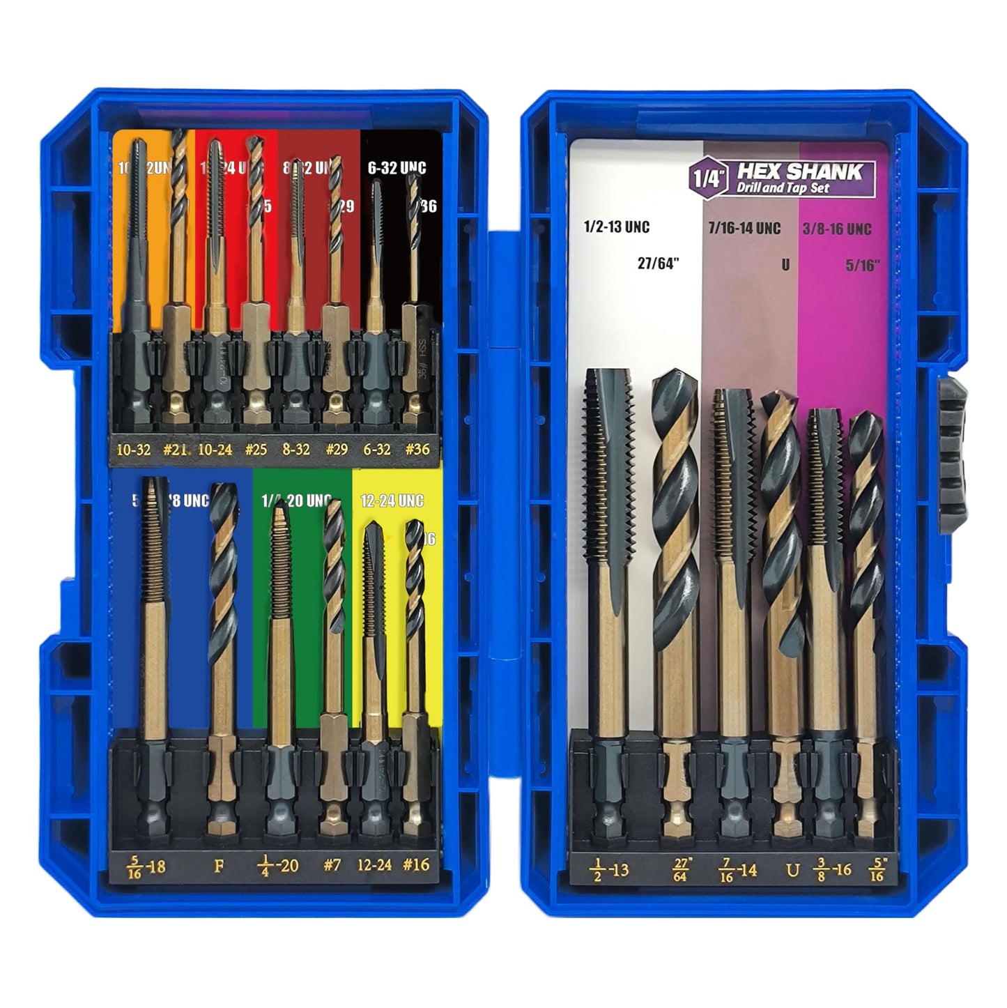 20pcs Hex Shank Drill and Tap Set