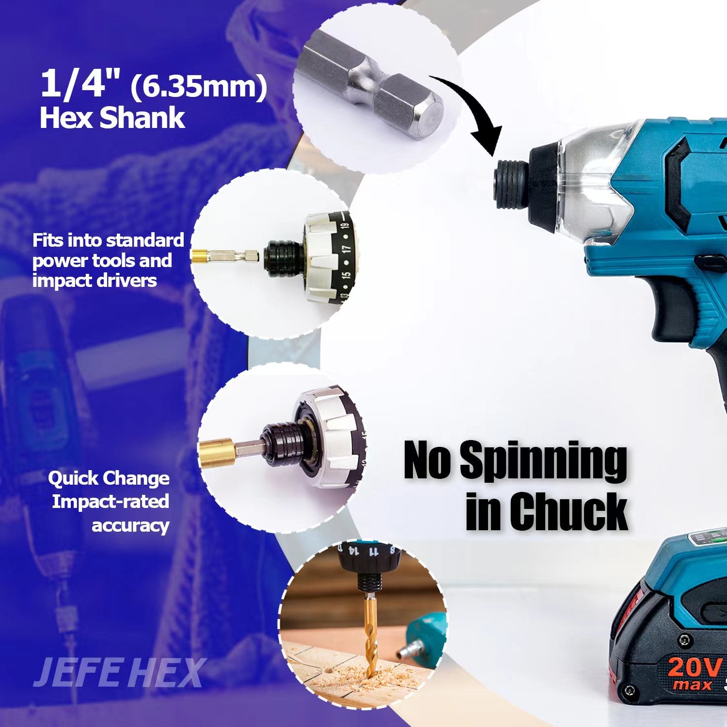 Quick change drill and drive set hot sale